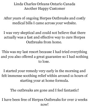 natural cure for herpes